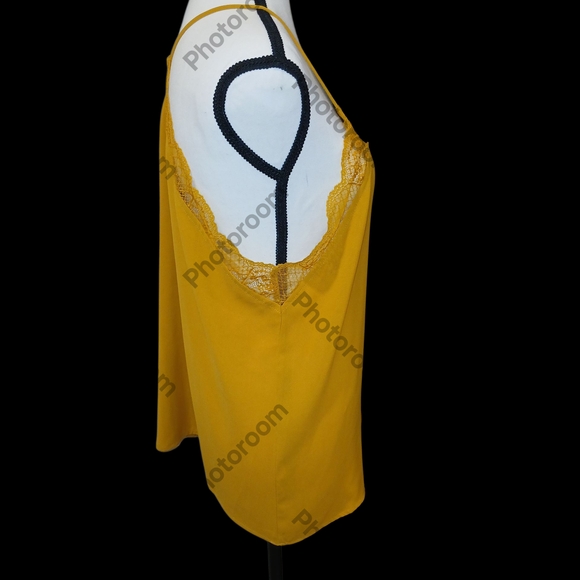 BiBi Mustard Lace Cami Top - Picture 2 of 4